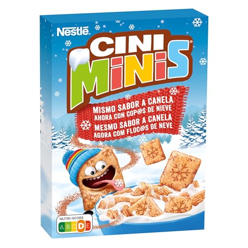 Nestlé Cini Minis cereales de desayuno tostados con canela, trigo y arroz, 375 g