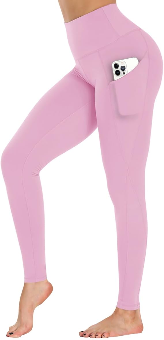 GAYHAY High Waist Yoga Pants with Pockets, Leggings for Women Tummy Control Compression Workout Leggings for Women