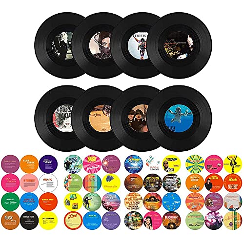 【Materiale Di Alta Qualità】: Il disco in vinile decorativo è realizzato in materiale PC di alta qualità, resistente, resistente alla corrosione e non facile da rompere, quindi può essere utilizzato a lungo.