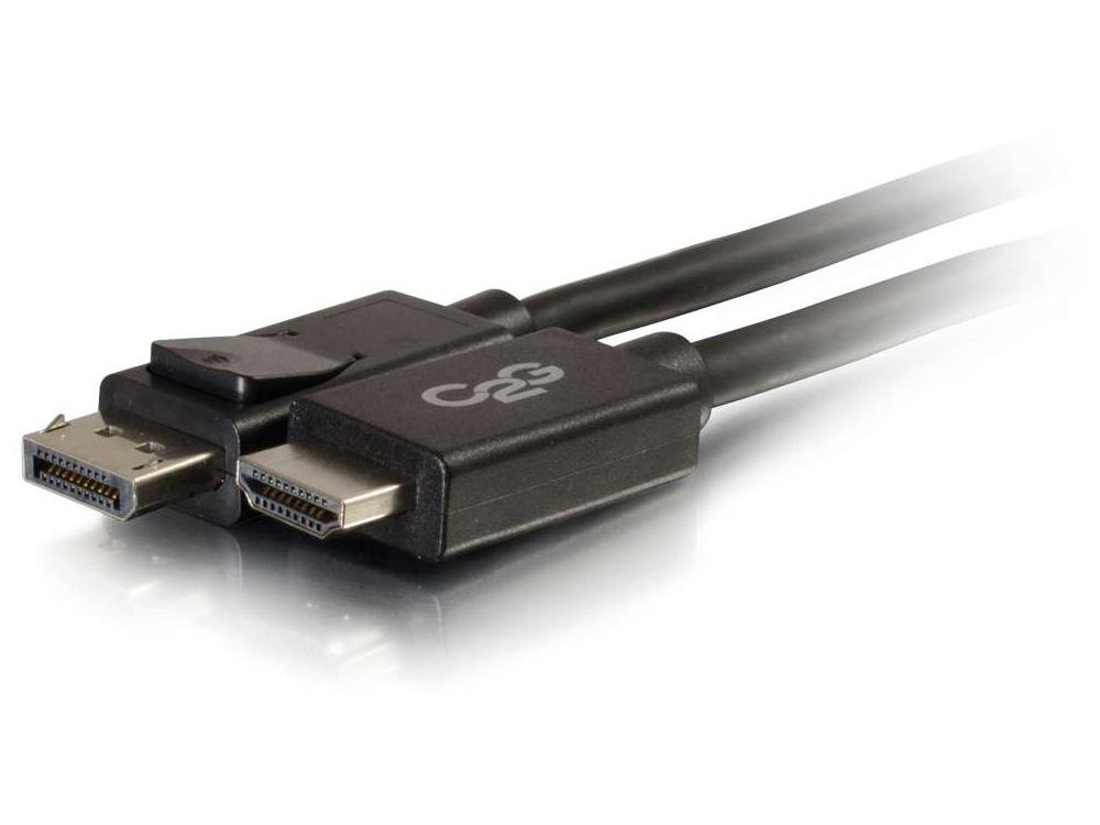 C2G 54325 DisplayPort na HDMI kabel adaptera M/M, zgodny z TAA, czarny (3 stopy, 0,91 m)