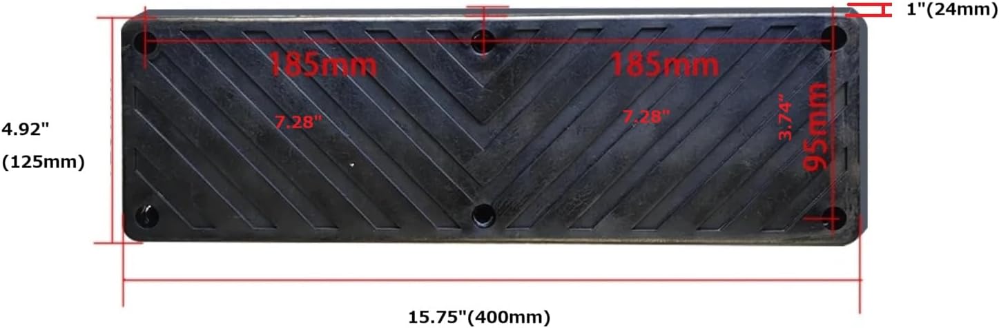 Tire Changer Rubber Pad for Clamp Jaw and Bead Breaker Arm, Chevron Textured Anti-Slip Mounting Pad, Universal Fit for Tire Changing Machine, Rim and Wheel Protection, Model #15