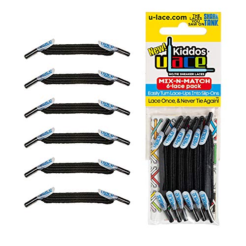 U-Lace Kiddos Tieless Adult Woven Elastic No-Tie Polyester Shoelaces Replacement