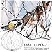 WOONEKY 2pcs Portable Steel Wire Crab Catcher Cage Efficient Wire Mesh Trap for Crabs Lobster and Shrimp Easy to Use Lightweight Reusable Fishing Tool