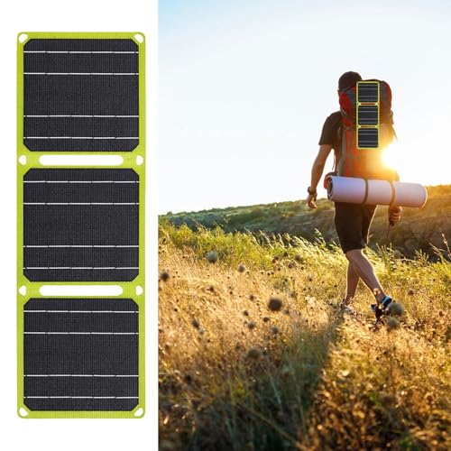 Image of CALANDIS Solar Panel 3 Folding 40W for Outdoor Activities Emergency Charging Climbing Yellow | Solar Panels | Alternative & Solar Energy | Electrical & Solar