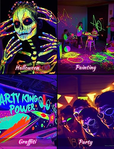 Image of L LOHAS LED UV Black Light Bulbs, Halloween 12W A19 UV Blacklight