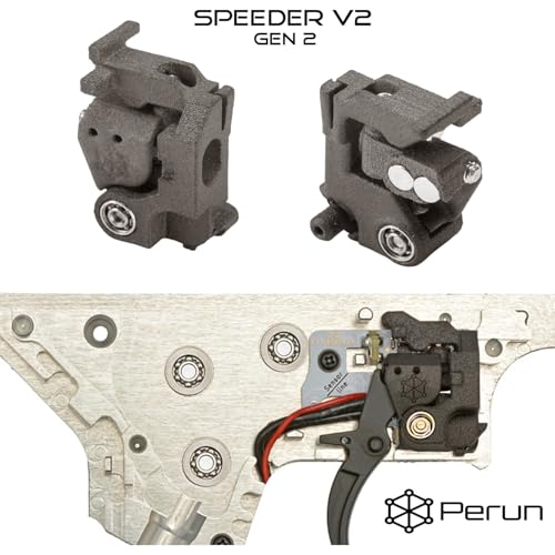 Image of Perun Mosfet Upgrade for AEG Airsoft Rifle V2 Tokyo Marui Gearbox V3, G&G ETU Gearbox, Krytac Kriss Vector, VFC G28 /HK417 Gearboxes, and HPA Systems - Programmable Fire Modes, Precocking, DMR Mode