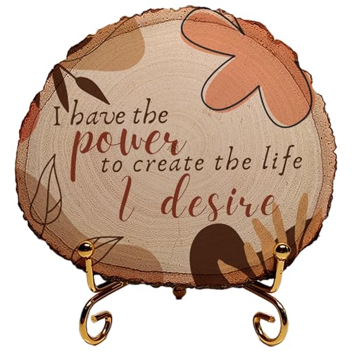 Image of MOTIVATIONAL GIFTS Power Wooden Motivational Quotes Table Decorative Gifts Wood Showpiece For Office Table Living Room