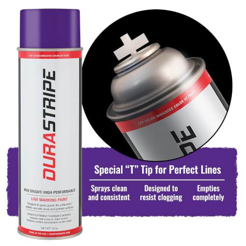 Image of Athletic Field Marking Paint - (CASE) 12 /18 Ounce Cans. The Most durable line marking paint available! Several colors to choose from. (Royal Purple)