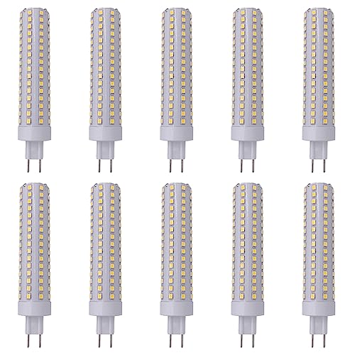 PAZWAHF G8.5 LED Bulb 15 Watt 1500 Lumens G8.5 Light Source G8.5 Bi-Pin Base LED Corn Light Bulb (150 Watt Halogen Equivalent) AC 85V-265V, Not-Dimmable (10 PCS)