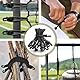 Moinkerin 20 Stück 10cm Schwarze Spanngummis mit Haken - wasserdichtem und UV - beständigem，Expander mit Haken & Planenspannern, geeignet zum Fixieren von Planen, Campingzelten