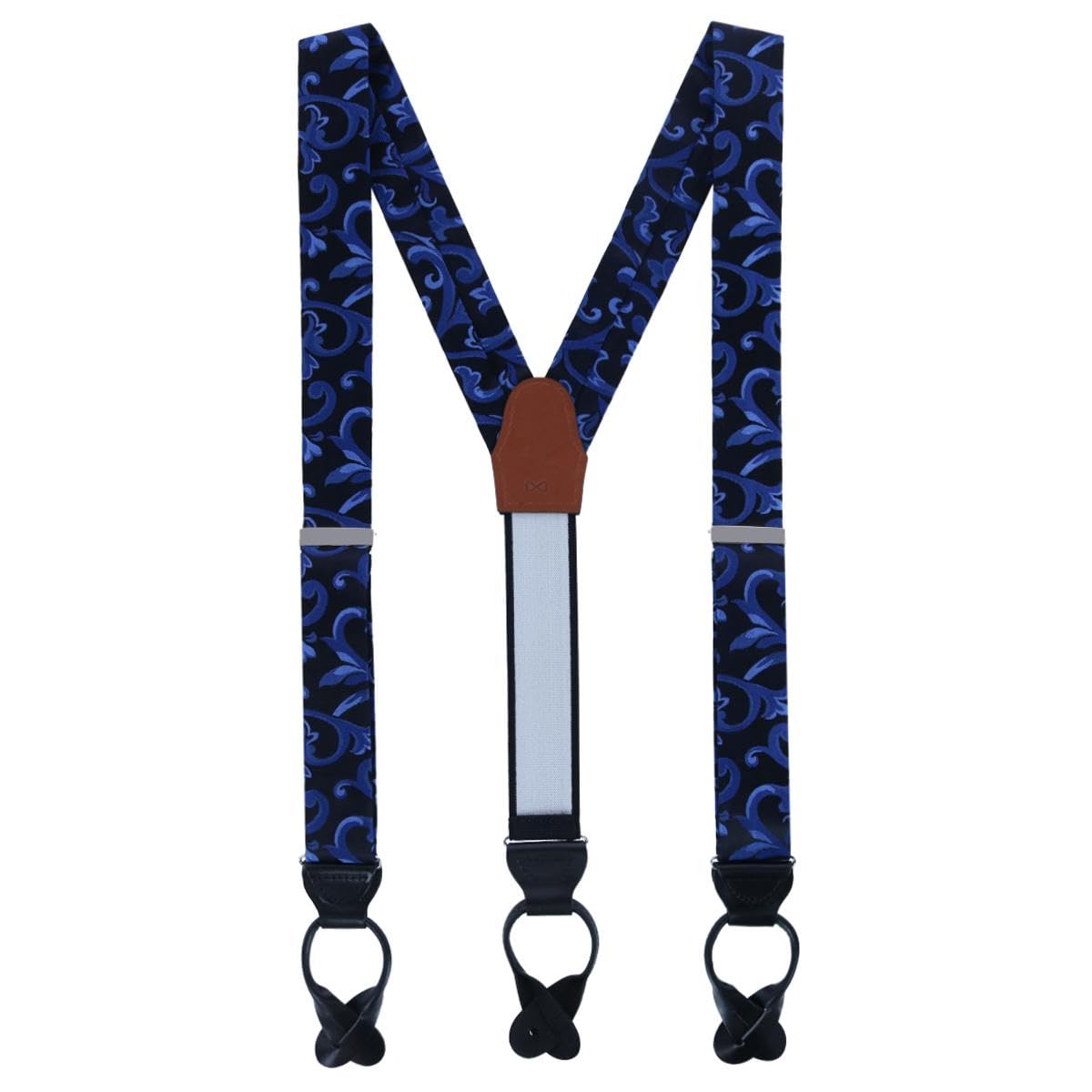 Trafalgar Men's Christian the Romantic Brocade Silk Button End Braces