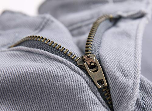 Boy's Skinny Fit Ripped Destroyed Distressed Stretch Fashion Denim Jeans Pants,Light Grey,6 #TOP3