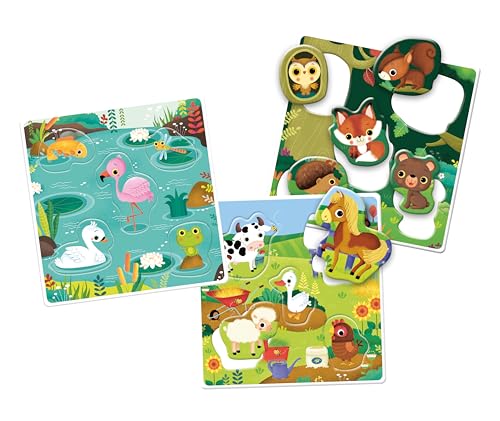 Clementoni Sapientino 3 en 1 Silhouettes et Cartes illustrées Jeu éducatif Montessori Cartes Flash Apprendre à connaître Les Animaux fabriqué en Italie 16460 - vue 5