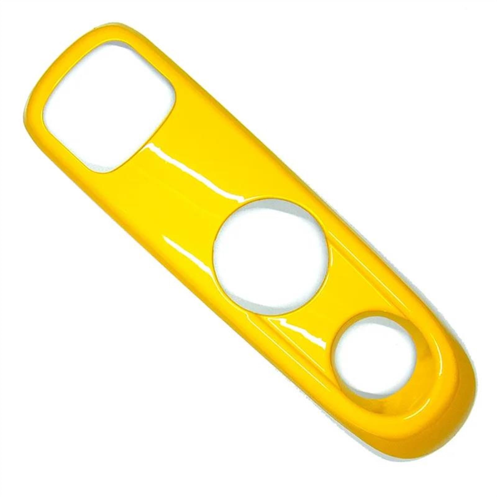 MCQNDS Car Gear Shift Panel Decoration Shell Protective Cover Stickers Interior For Mercedes For Smart 451 For Fortwo Car Interior(Yellow)