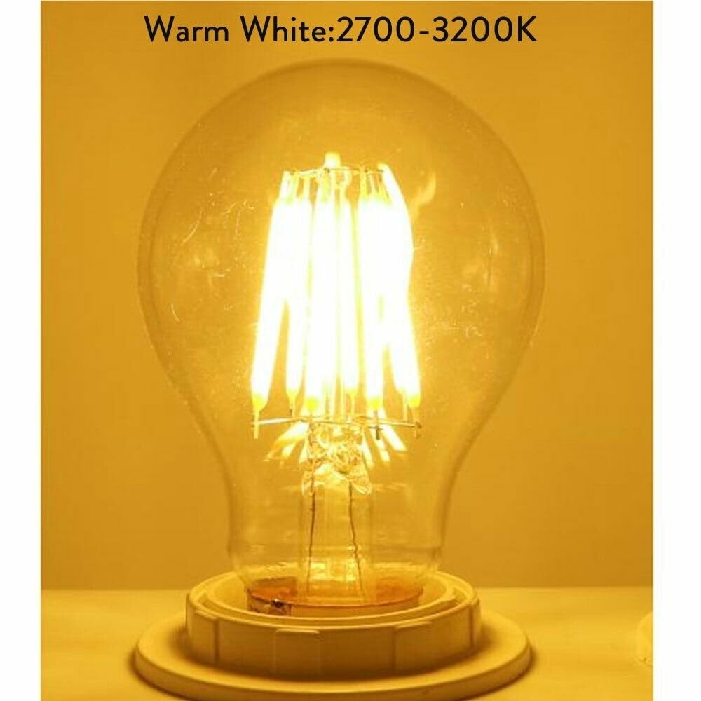 XYAL Ampoules, Paquet de 50, ampoule à filament LED AC220V E27 G45 4W ampoule ronde claire/colorée lampe suspendue Source de lumière(Rouge)