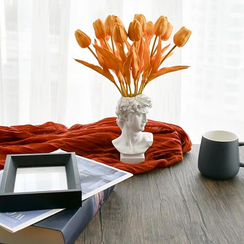 Image of Mandy's 12pcs Artificial Gold Tulips