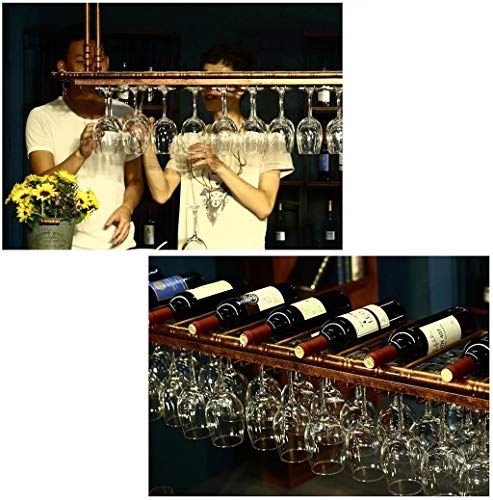 Soporte para botellas de vino colgante LUNEZY 60×30cm miniatura 5