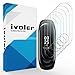ivoler [Pack de 6] Protection écran pour Xiaomi Mi Band 3, Couverture Complète [Liquide Installation] [Anti-Rayures] [sans Bulles] TPU Film Protecteur HD Transparent