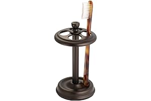 Bronze Brilliance: iDesign Metal Toothbrush Holder