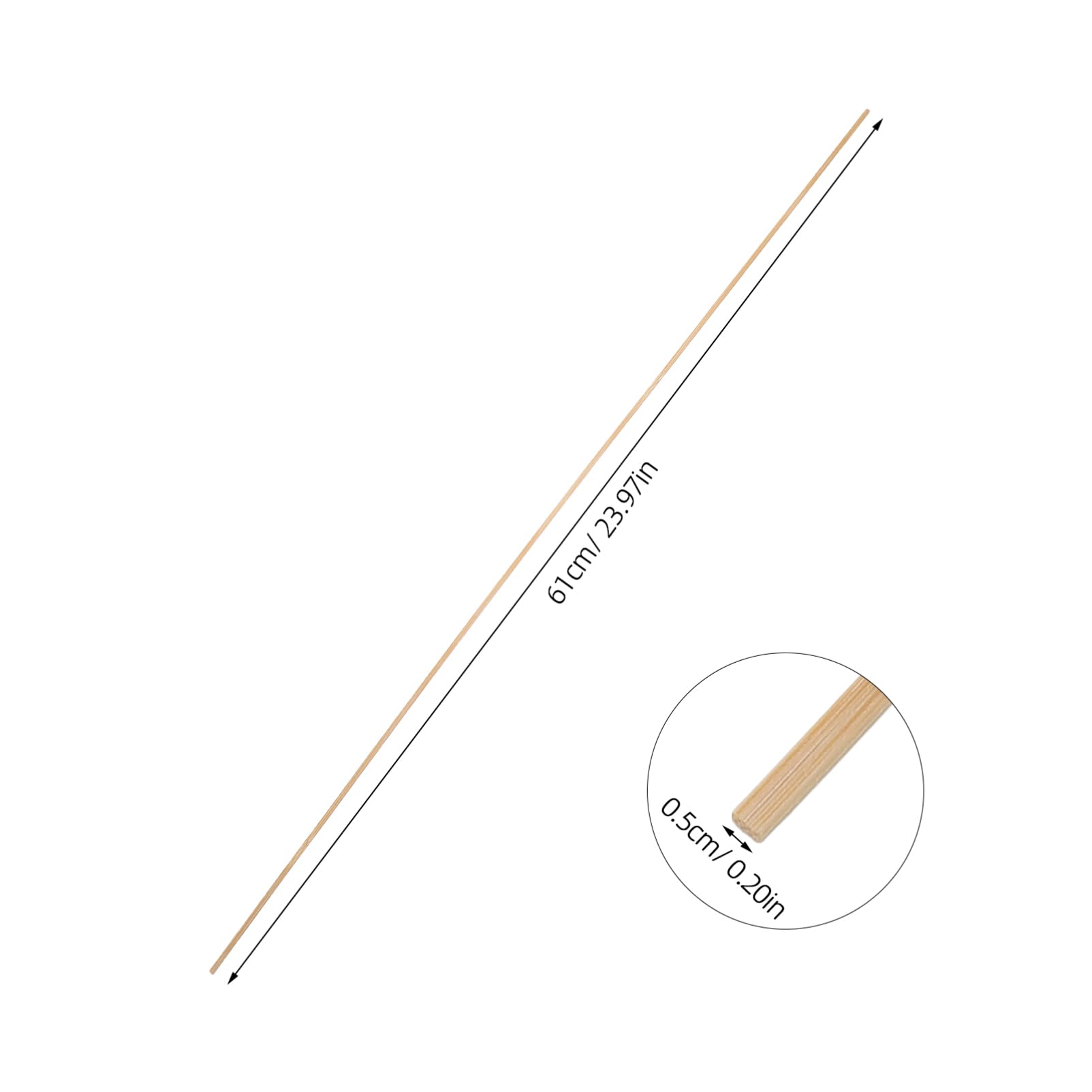 ibasenice 10pcs Bamboo Kite Rods Kite Support Sticks for Children DIY Craft Kit Natural