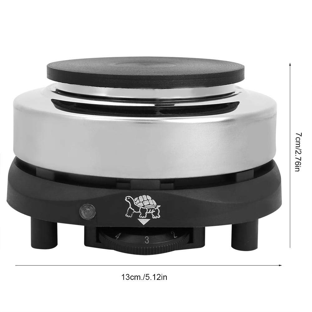 Stufa da tè elettrica Ladieshow, stufa da banco elettrica portatile per tè e caffè Cucina singola piastra riscaldante riscaldatore da 500 W.