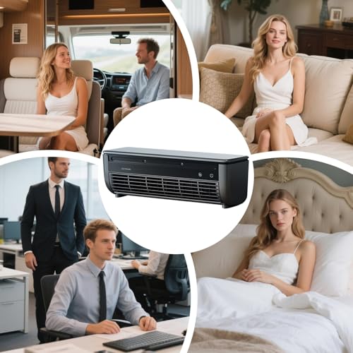 Tragbarer drahtloser Klimaanlagen-Lüfter, 3-Gang-Tischkühler mit Eis-Bein-Technologie, ultra-ruhiges persönliches Kühlgerät für Home Office Travel Wohnheim-Fitness-Bad, kompaktes und energieeffiziente