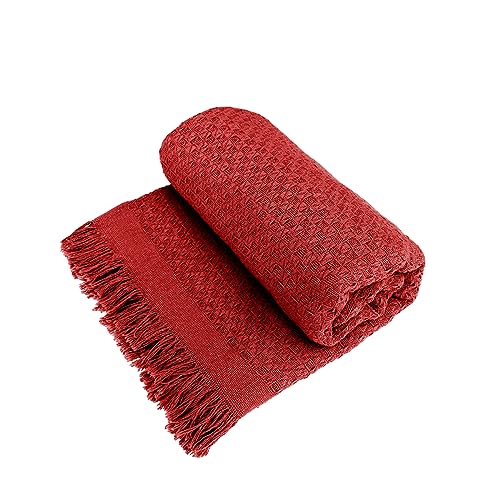 Manta Decorativa para Sofa Viena - 170x140cm (Vermelho)