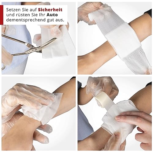 WALSER Kit di primo soccorso per auto, borsa di