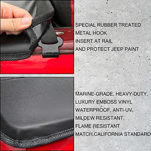 Image of Tonneau Cover for Jeep Wrangler JK Back Trunk Cover, Skull-Black Cargo cov.