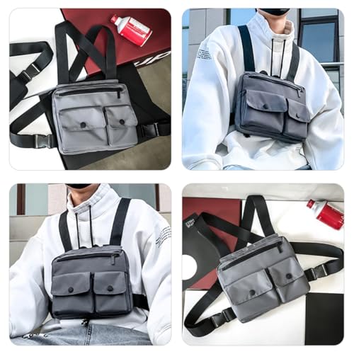Bolso de pecho para hombre Angoily de nylon duradero estilo urbano 2