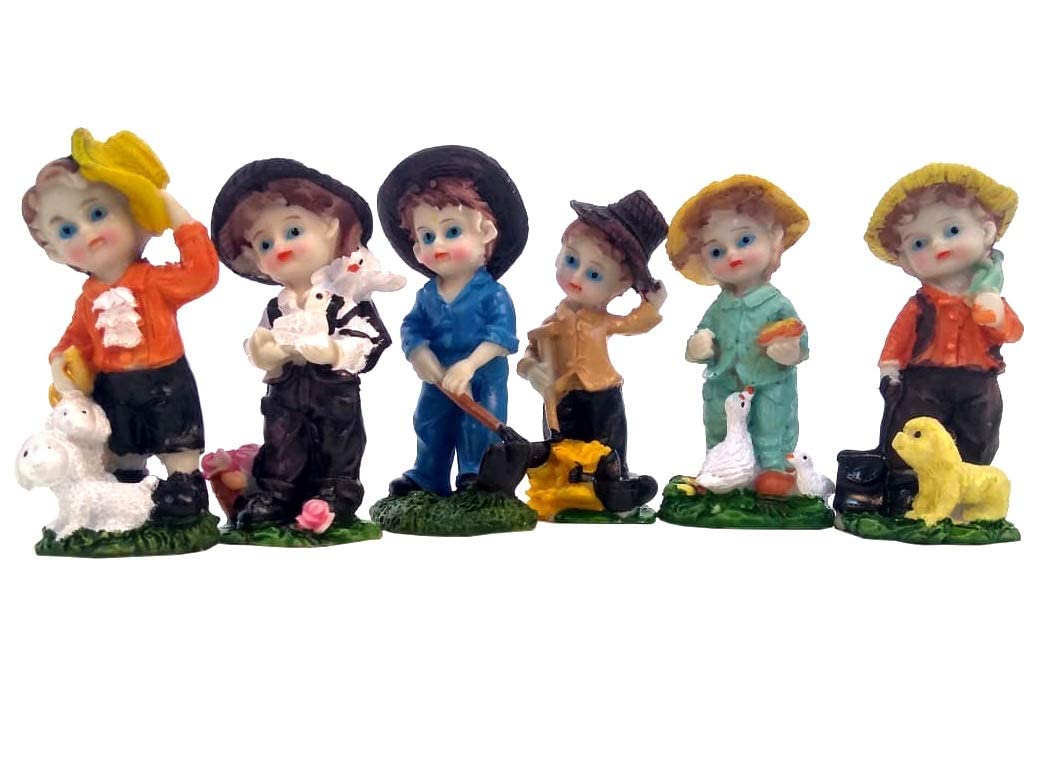 Wonderland (6 Pc/Set Boy Figurines Bonsai Miniature for Landscape Decoration,Plants (Tray Gardening, Miniature Toys) (B08M486M1L) Amazon Price History, Amazon Price Tracker
