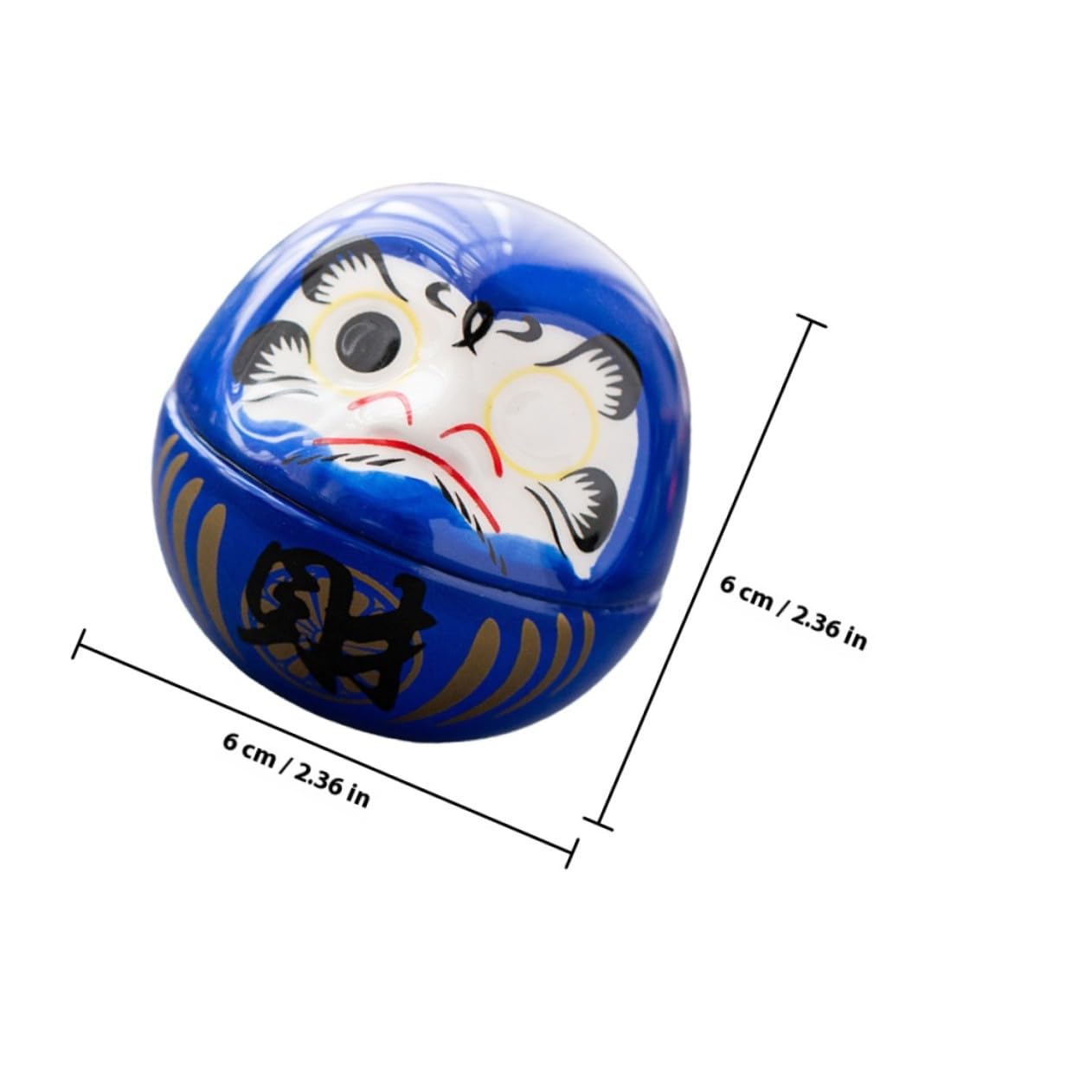 Uonlytech 6 Piezas Adornos de Gato Suerte Decoración de Vaso de Cerámica Adorno Suerte Decoración de Escritorio Japonesa de Hogar Varios Estilos