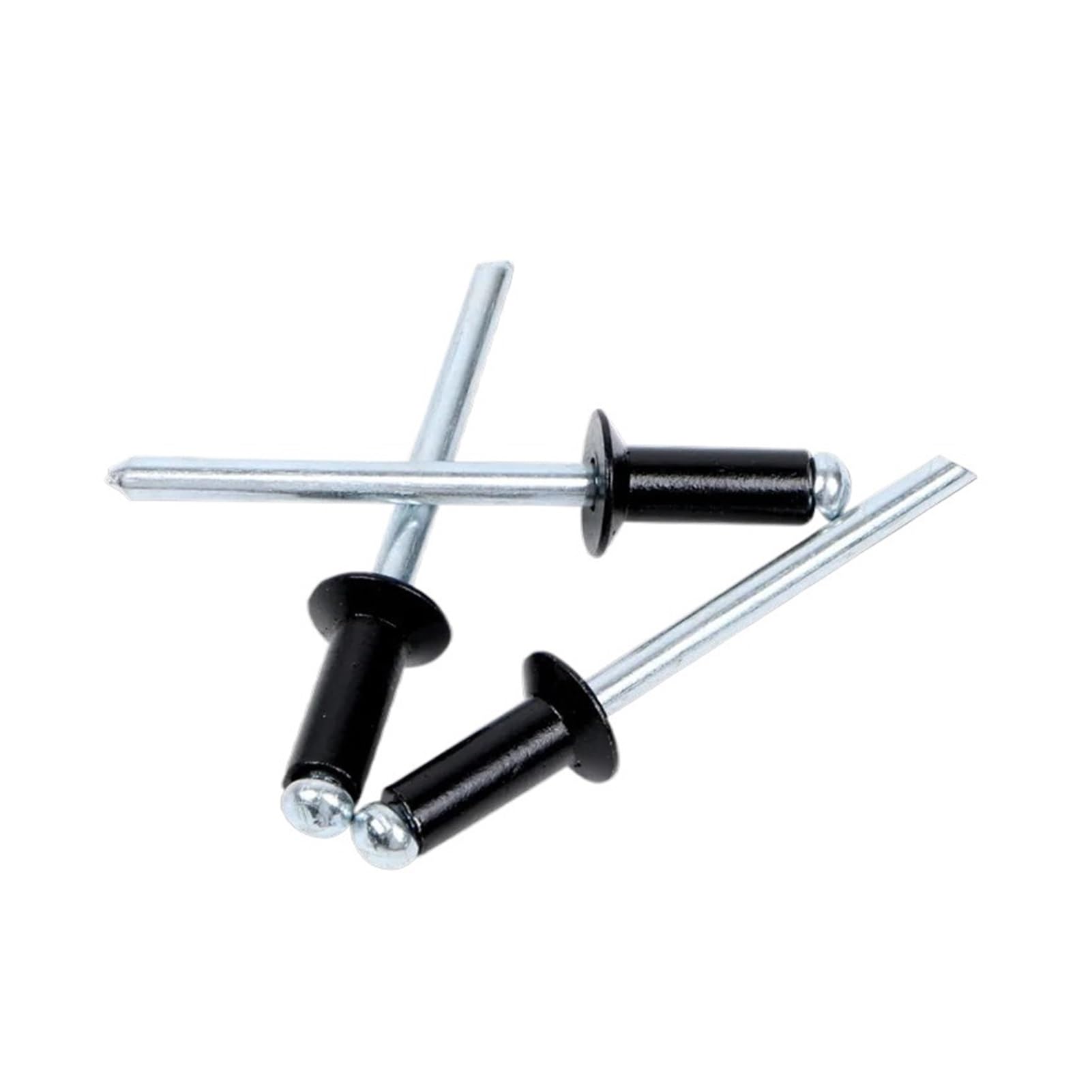 remaches ciegos, Remaches ciegos 30 a 50 piezas Aluminio avellanado negro Tipo abierto 3,2 mm 4,0,8(4.8x13 Mm,30Pcs)