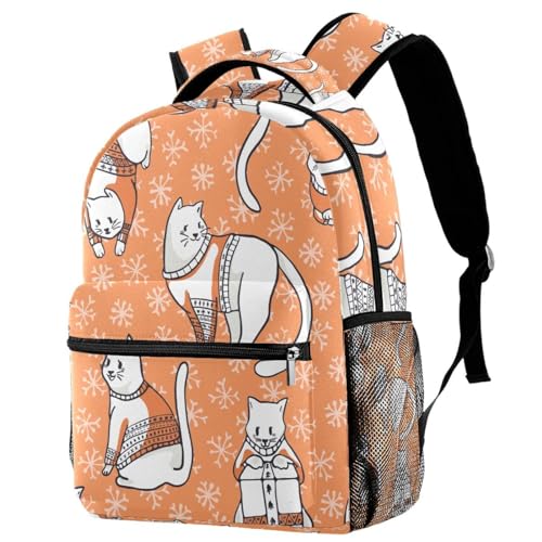 Sac de voyage décontracté grande capacité imprimé chat pour fille