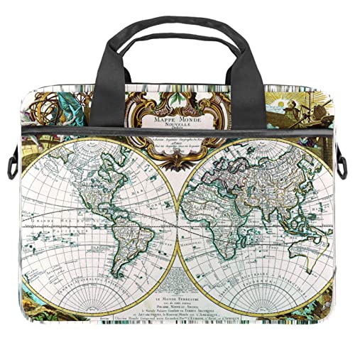 Sac ordinateur carte nautique rétro pour le bureau et les voyages