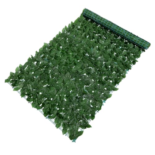 ibasenice Clôture Artificielle Treillis Mur De Vertes Artificielles Décoration De Balcon Clôture Plantes Vertes pour Jardin Mur Végétal Imité