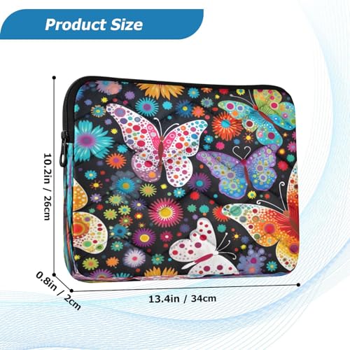 Funda para portátil 13-14 pulgadas impermeable con mariposas miniatura 3