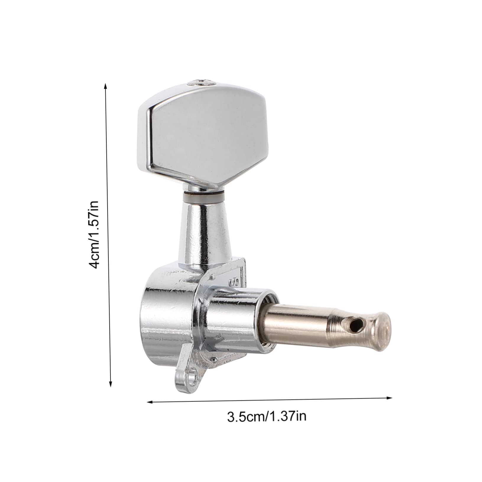 SUPVOX 6 in 1 Guitar Tuning Kit 3 Left Tuning Pegs Full Enclosed Knobs Alloy String Winder Cutter for Acoustic Guitar