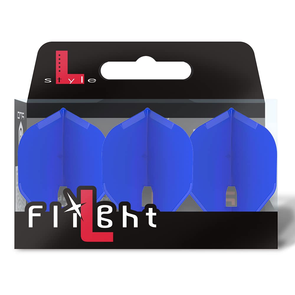 PerfectDarts 1 SET L STYLE CHAMPAGNE DART FLIGHTS STANDARD BLUE โ image 1