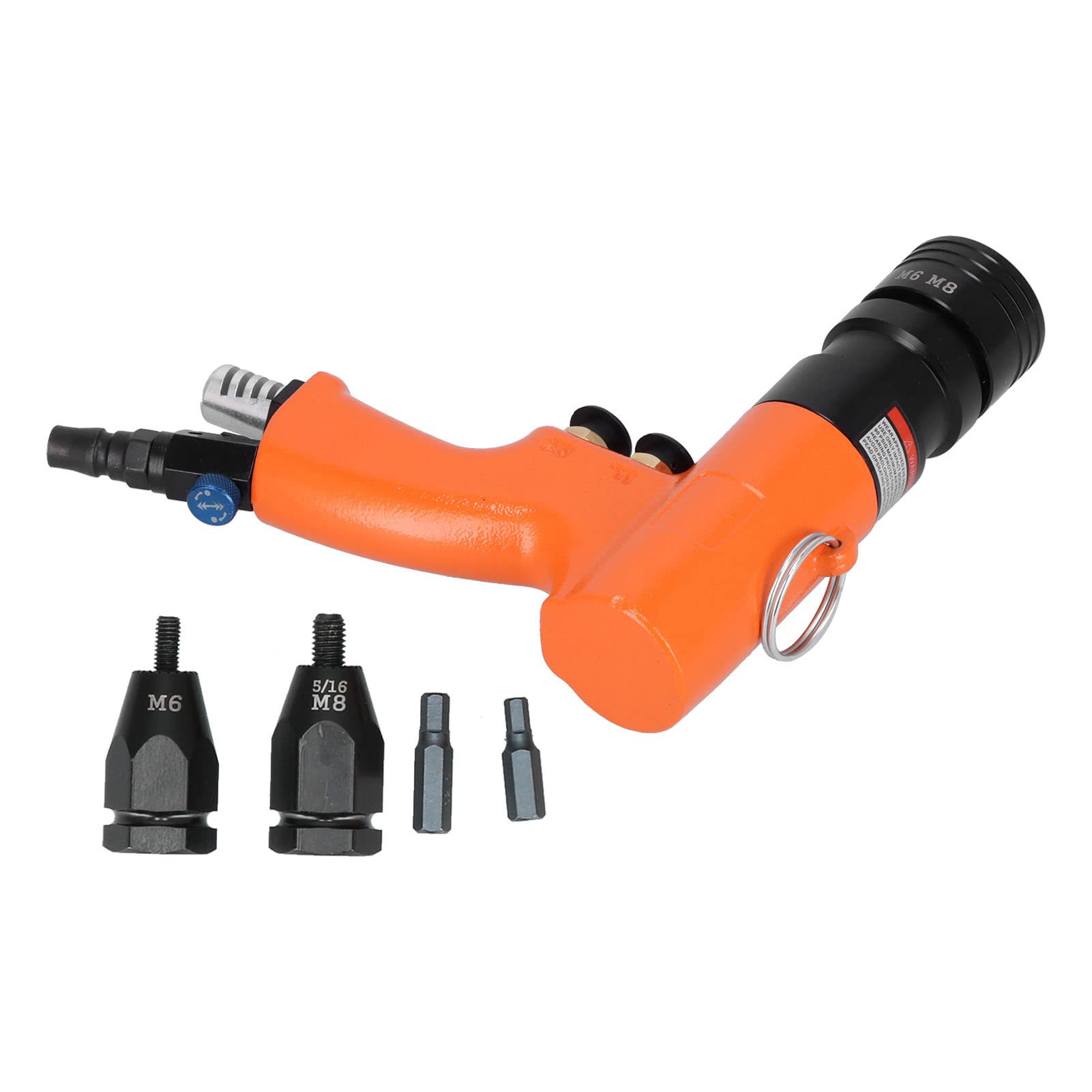 FTVOGUE Pistola Remachadora Neumática Pistola de Tuerca de Extracción de Aire de Acero de Aleación KV 7803E 600 Rpm 0,6 a 0,8 MPA M6 M8 para Decoración, Instalación, Reparación y Usuarios de Fijación