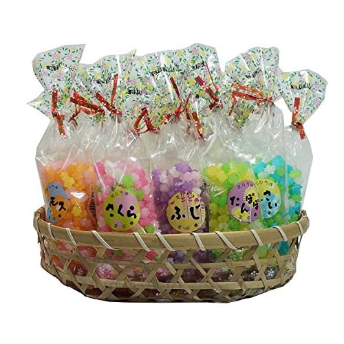 有嘉多屋 四季の彩り かご付き花ひろば 金平糖