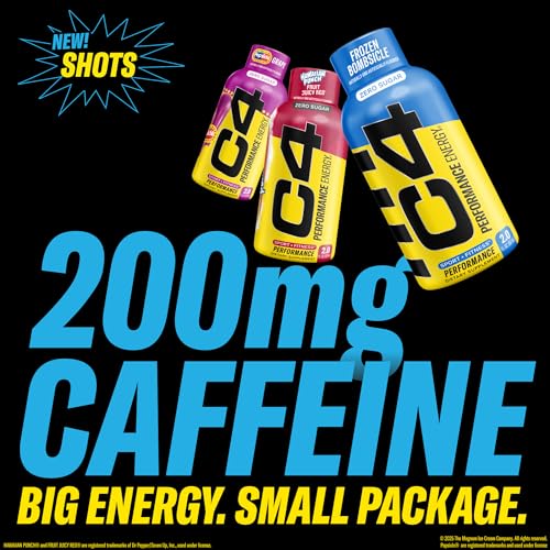 C4 Performance Energy Shot 2oz 12pk - Frozen Bomb - image 3