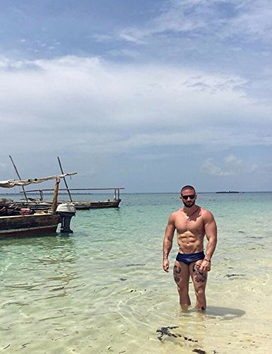 Taddlee Men Swimwear Sexy Swim Briefs Bikini Swimsuits Solid Shorts Boxers, Blue, Large #TOP3