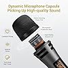 TONOR Wireless Microphones, UHF Cordless Handheld Dynamic Mics with 6.35mm Rechargeable Receiver, 60 m Range, 5 Adjustable Channels for Karaoke, Singing, DJ, Party, Speech, TW310, 1 Mic Grey #2