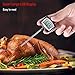 KTKUDY Large LCD Meat Thermometer - 5.3 Inches Super Long Probe - Digital Cooking Thermometer with Instant Read Sensor and Clip for Kitchen BBQ Grilling Smoker Meat Liquids Candy and Food Temperature