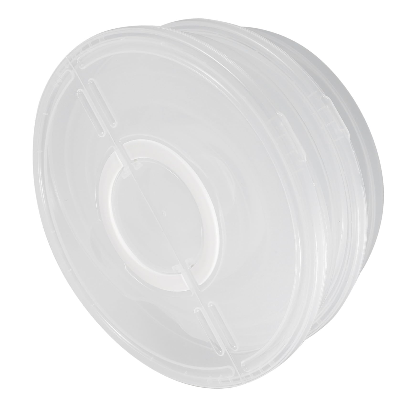 DOITOOL Recipientes para Almacenar Alimentos con Tapa Transparente 2 Piezas, Contenedores de Comida con Asas, Aptos para Pizza, Tartas y Pasteles, Ideales para Nevera y Transporte Seguro