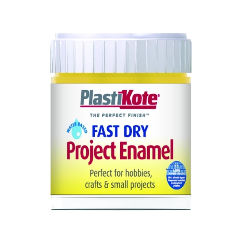 SuperGift.com Fast Dry Project Enamel Spray Paint, Perfect for Hobbies and Crafts (Buttercup Yellow, 59ml)