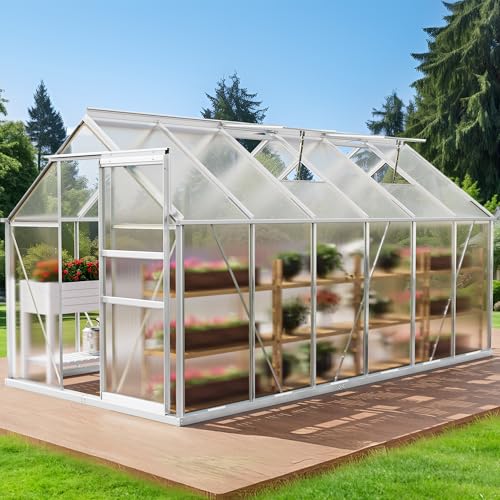 YITAHOME 6X12FT Polycarbonate Greenhouse Large Heavy...