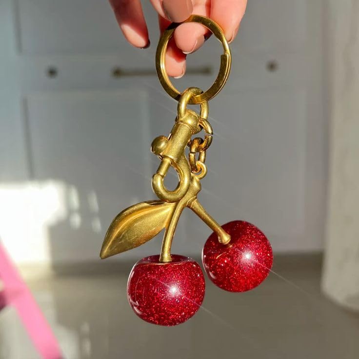 Image of Handmade Crochet Flower Keychain for Bags Keys Purse Backpack Cute Aesthetic Yarn Keyring Bag Charm Handmade Soft Thread Flower Keychain for Girls Women Kids Gifting and Daily Use