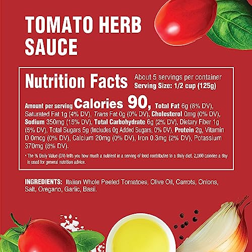 Image of Rao's Homemade Tomato Herb Sauce, 24 oz, Tomato Sauce, All Purpose, Keto Friendly Pasta Sauce, Premium Quality Tomatoes from Italy (Pack of 2)